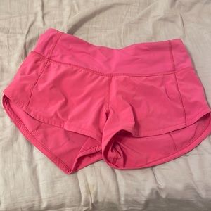Lululemon sonic pink speed ups | 2.5in | amazing condition |
